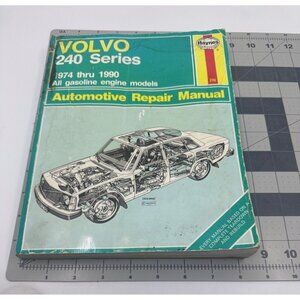 Volvo 240 Haynes 1976-1993 Repair Manual Vintage‎ - Readable Worn Pages Cover